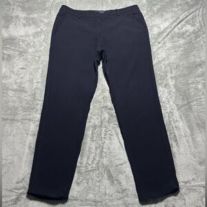 Fabiana Filippi Wool blend Trouser Pant Womens XL 34 Navy Blue Classic Preppy